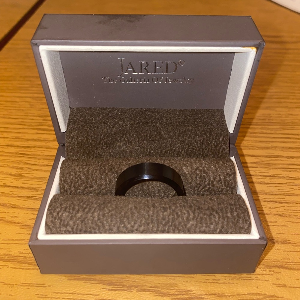 8mm Wedding Band Tungsten Carbide Black PVD